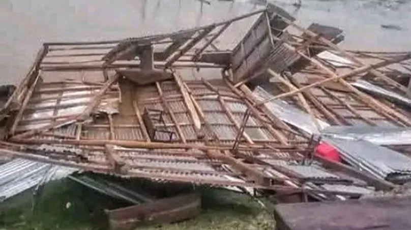 ভোলায় কালবৈশাখীর তাণ্ডবে প্রাথমিক বিদ্যালয় ক্ষতিগ্রস্ত